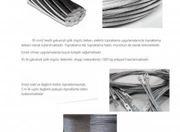 Galvanizli çelik topraklama teli